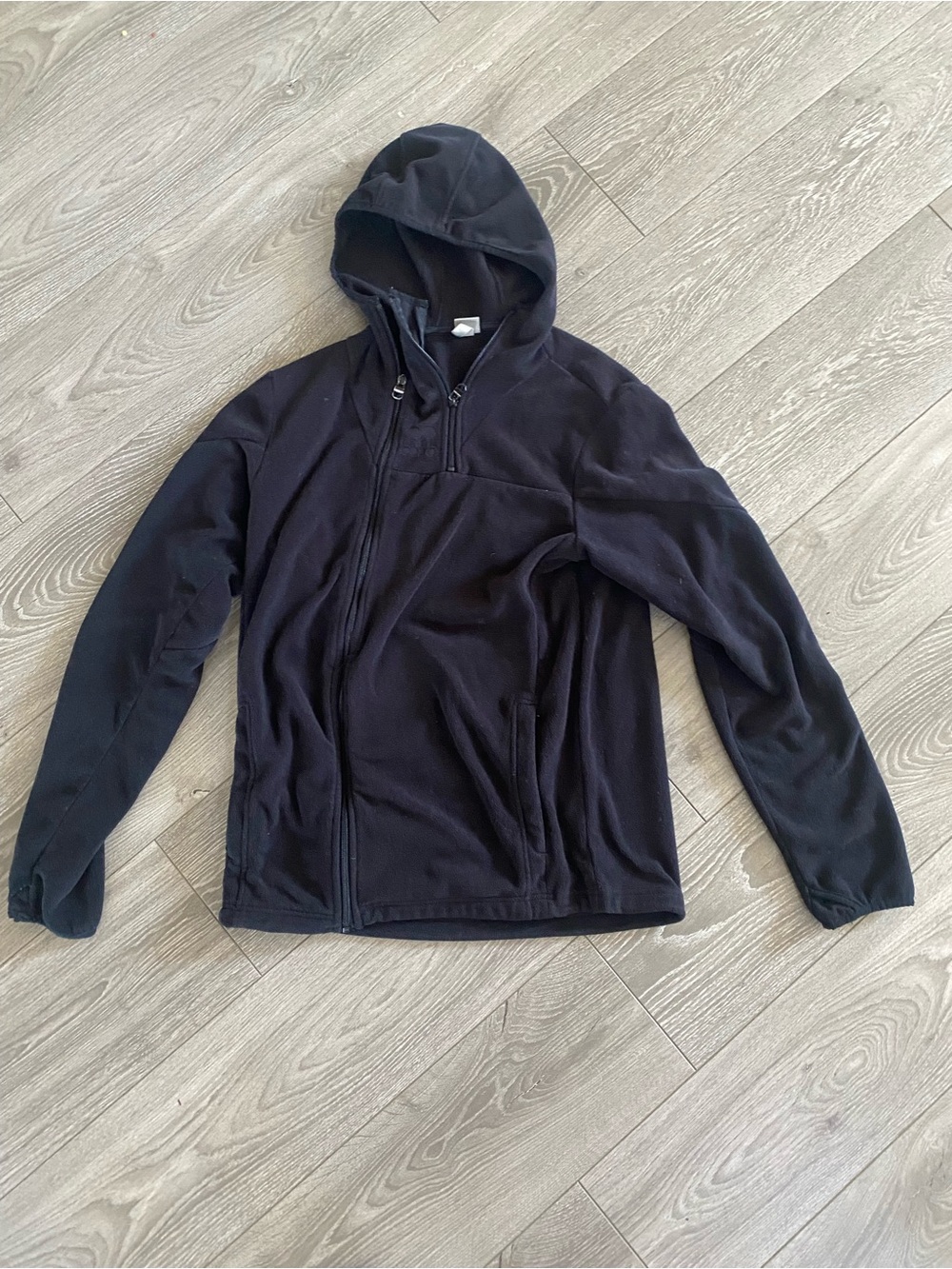 Bench Black Full-Zip Hooded Fleece Jacket